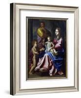 The Holy Family with the Infant St. John, 1660-Nicolas Poussin-Framed Giclee Print