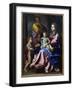 The Holy Family with the Infant St. John, 1660-Nicolas Poussin-Framed Giclee Print