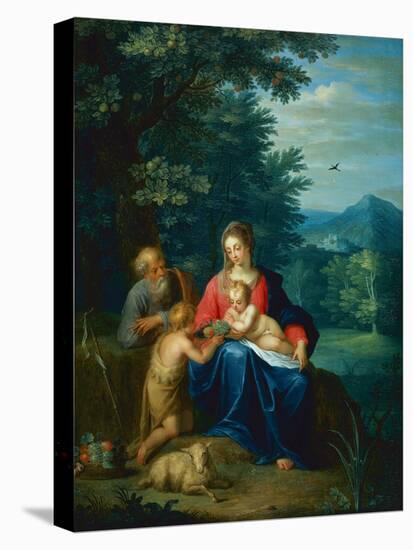 The Holy Family with the Infant St. John the Baptist-Pieter van Avont-Stretched Canvas