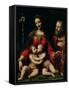 The Holy Family with the Infant St. John-Bernardino Luini-Framed Stretched Canvas