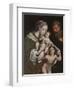 The Holy Family with the Infant St John-Cornelis van Cleve-Framed Giclee Print