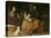 The Holy Family with the Little Bird, circa 1650-Bartolome Esteban Murillo-Stretched Canvas