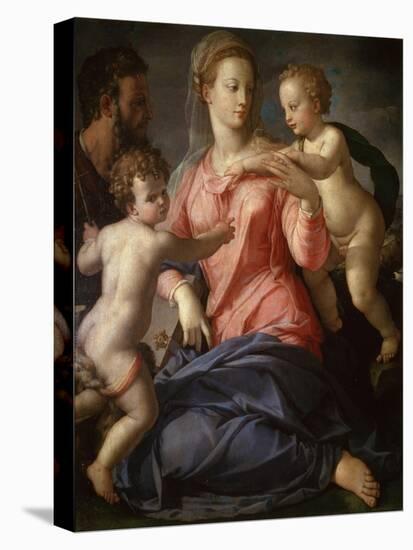 The Holy Family with the Young John the Baptist, 1540-Agnolo Bronzino-Stretched Canvas