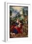 The Holy Family with Virgin Animals Leafing through a Book, and Holding the Child Jesus, Surrounded-Jan the Elder Brueghel-Framed Giclee Print