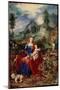 The Holy Family with Virgin Animals Leafing through a Book, and Holding the Child Jesus, Surrounded-Jan the Elder Brueghel-Mounted Giclee Print