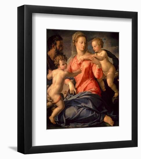 The Holy Family-Agnolo Bronzino-Framed Art Print