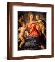 The Holy Family-Agnolo Bronzino-Framed Art Print