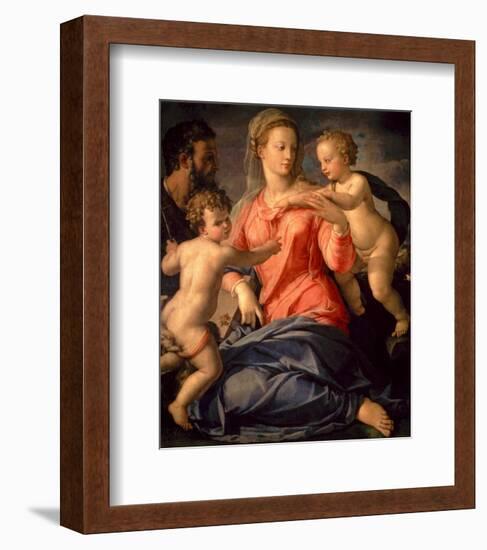 The Holy Family-Agnolo Bronzino-Framed Art Print