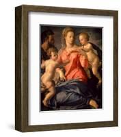 The Holy Family-Agnolo Bronzino-Framed Art Print