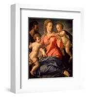 The Holy Family-Agnolo Bronzino-Framed Art Print