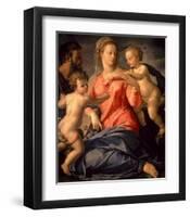 The Holy Family-Agnolo Bronzino-Framed Art Print