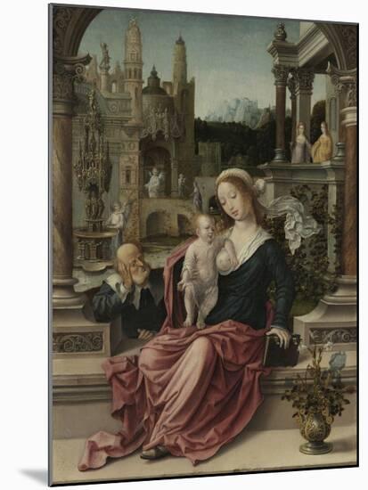 The Holy Family-Jan Gossaert-Mounted Art Print