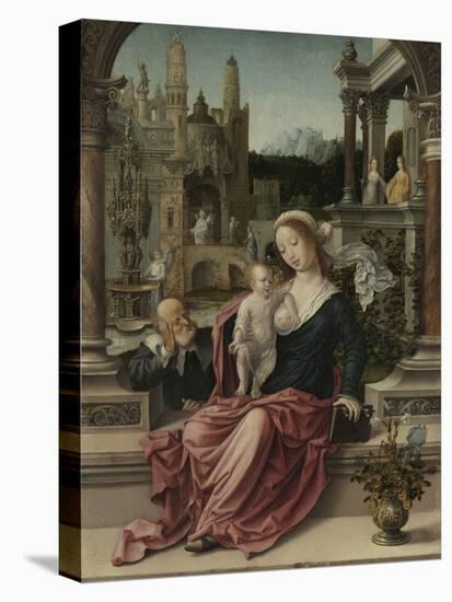 The Holy Family-Jan Gossaert-Stretched Canvas