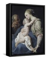 The Holy Family-Girolamo Di Giovanni Da Camerino-Framed Stretched Canvas
