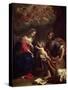 The Holy Family-Benedetto The Younger Gennari-Stretched Canvas