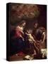 The Holy Family-Benedetto The Younger Gennari-Stretched Canvas