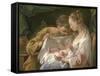 The Holy Family-Noel Halle-Framed Stretched Canvas