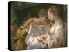 The Holy Family-Noel Halle-Stretched Canvas