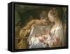 The Holy Family-Noel Halle-Framed Stretched Canvas