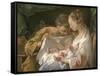 The Holy Family-Noel Halle-Framed Stretched Canvas