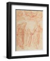 The Holy Family-Simone Cantarini-Framed Giclee Print