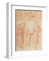 The Holy Family-Simone Cantarini-Framed Giclee Print