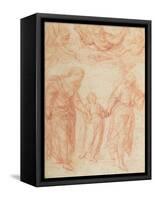 The Holy Family-Simone Cantarini-Framed Stretched Canvas