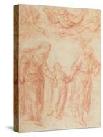 The Holy Family-Simone Cantarini-Stretched Canvas