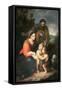 The Holy Family-Bartolome Esteban Murillo-Framed Stretched Canvas