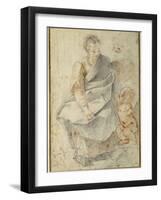 The Holy Family-Giovanni Battista Vanni-Framed Giclee Print