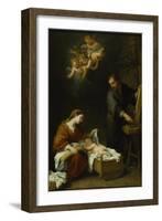 The Holy Family-Bartolome Esteban Murillo-Framed Giclee Print