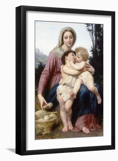 The Holy Family-William Adolphe Bouguereau-Framed Art Print