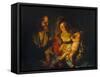 The Holy Family-Matthias Stomer-Framed Stretched Canvas