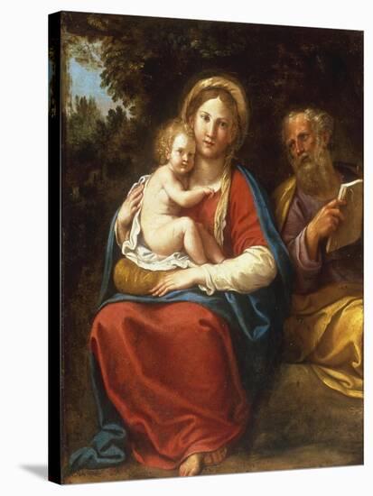 The Holy Family-Francesco Albani-Stretched Canvas