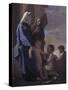 The Holy Family-Nicolas Poussin-Stretched Canvas