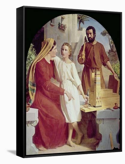 The Holy Family-Christen Dalsgaard-Framed Stretched Canvas