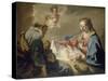 The Holy Family-Giovanni Battista Pittoni-Stretched Canvas