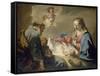 The Holy Family-Giovanni Battista Pittoni-Framed Stretched Canvas