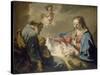 The Holy Family-Giovanni Battista Pittoni-Stretched Canvas