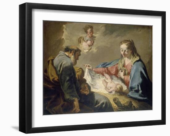 The Holy Family-Giovanni Battista Pittoni-Framed Giclee Print