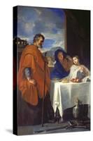 The Holy Family-Charles Le Brun-Stretched Canvas