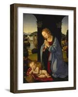 The Holy Family-Lorenzo di Credi-Framed Giclee Print
