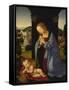 The Holy Family-Lorenzo di Credi-Framed Stretched Canvas