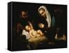 The Holy Family-Jacopo Robusti Tintoretto-Framed Stretched Canvas