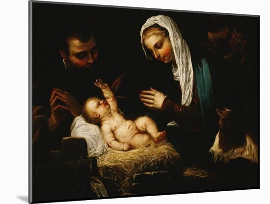 The Holy Family-Jacopo Robusti Tintoretto-Mounted Giclee Print