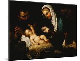 The Holy Family-Jacopo Robusti Tintoretto-Mounted Giclee Print