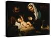The Holy Family-Jacopo Robusti Tintoretto-Stretched Canvas