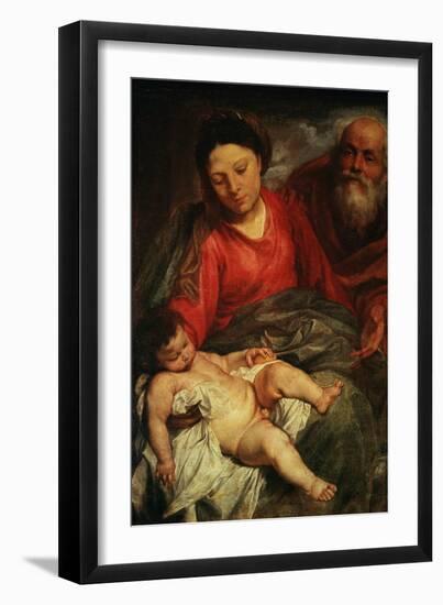 The Holy Family-Sir Anthony Van Dyck-Framed Giclee Print