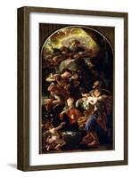 The Holy Family-Johann Karl Loth-Framed Giclee Print