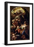 The Holy Family-Johann Karl Loth-Framed Giclee Print